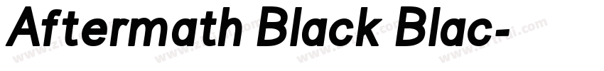 Aftermath Black Blac字体转换